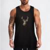 DWVTMNS Mens Tank Tops Sleeveless T Shirts Camouflage Deer Printed Black Vest Undershirts view 2