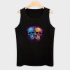 DWVTMNS Mens Tank Tops Sleeveless T Shirts Two Different Skulls Printed Black Vest Undershirts view 3