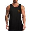 DWVTMNS Mens Tank Tops Sleeveless T Shirts Dog Sit Down Printed Black Vest Undershirts view 1