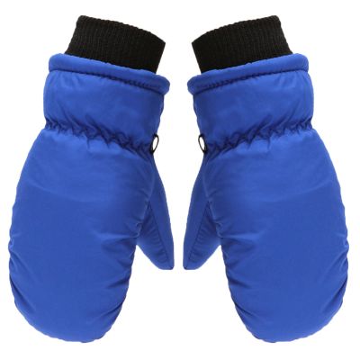 Kid Winter Glove Toddler Boys Girls Ski Mittens Warm Fleeced Lined Snow Gloves for Outdoor Skiing Snowboarding (Blue, 5-8 Years)