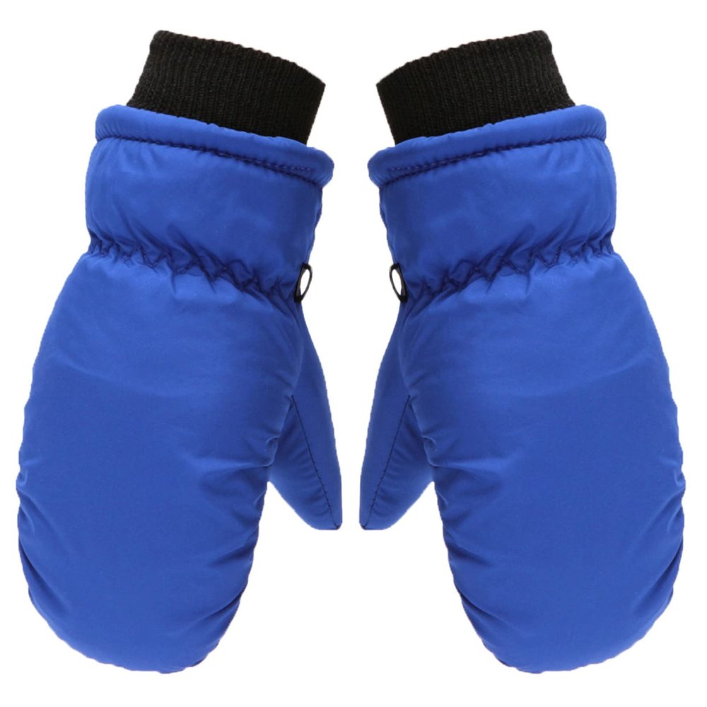 Kid Winter Glove Toddler Boys Girls Ski Mittens Warm Fleeced Lined Snow Gloves for Outdoor Skiing Snowboarding (Blue, 5-8 Years)