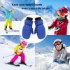 Kid Winter Glove Toddler Boys Girls Ski Mittens Warm Fleeced Lined Snow Gloves for Outdoor Skiing Snowboarding (Blue, 5-8 Years) view 4
