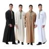 Dsgzkk Thobe for Men,Clothing Men Robe Kaftan Man Casual Long Dress Arabic Thobe Grown Middle East National Costume view 2