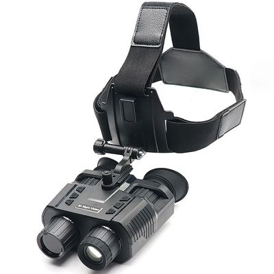 SINBAISHUNYYT Digital Night Vision Goggles Head-Mounted, 4K Night Vision Binoculars with 32GB Memory Card to Save Photos/Videos, 8X Digital, 7 Gear Infrared