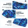 FT FENTENG Mens Swim Trunks with Compression Liner, Navy Blue Camo Men Bathing Suit Mens Swimming Trunks with Zipper Pockets 9 inch Inseam Men's Board Shorts Swimwear Quick Dry Swimsuits, XL view 4