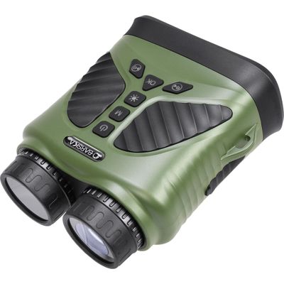 Barska NV-2 Night Vision Binoculars, 10X Magnification, 8X Digital Zoom, 43mm Lens, 3 Inch IPS Display, 40MP Photos, 2.5K Video, 820yd Range, 3-Level IR, USB-C Fast Charging, Day & Night Use