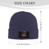 ZKLCRYTR USA Flag Disc Golf Beanie Hat Acrylic Knit Warm Winter Hats for Women Men Skull Cap Navy Blue view 4