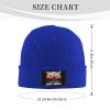 Bigfoot is My Spirit Animal Beanie Hat Acrylic Knit Warm Winter Hats for Women Men Skull Cap Blue view 4
