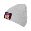 ZKLCRYTR Mardi Gras Sublimation Beanie Hat Acrylic Knit Warm Winter Hats for Women Men Skull Cap Gray view 1