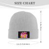 ZKLCRYTR Mardi Gras Sublimation Beanie Hat Acrylic Knit Warm Winter Hats for Women Men Skull Cap Gray view 4