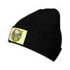 ZKLCRYTR Beer Bottles and Brightly Colored Flowers Beanie Hat Acrylic Knit Warm Winter Hats for Women Men Skull Cap Black view 1