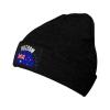 ZKLCRYTR The Australia Flag and Freedom Beanie Hat Acrylic Knit Warm Winter Hats for Women Men Skull Cap Black view 1