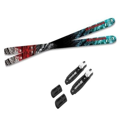 Whitewoods Phantom Cross Country Skis | Metal Edges & Rottefella NNN Touring Bindings (157cm Skis (for Skiers 90-120 lbs))