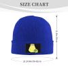 ZKLCRYTR Lemonade Beanie Hat Acrylic Knit Warm Winter Hats for Women Men Skull Cap Blue view 4
