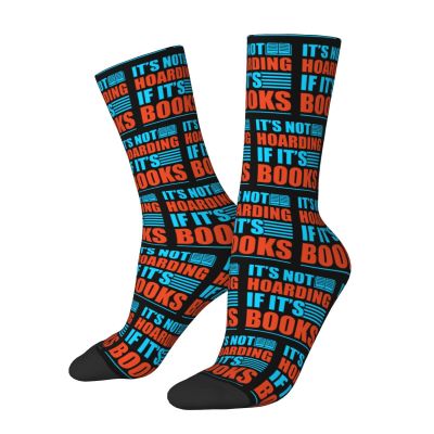 AWESOWE It S Not Hoarding If It S Books Socks For Men Women Gift Sport Wicking Crew Socks Warm Cozy Socks