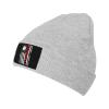 ZKLCRYTR Baseball USA Flag Beanie Hat Acrylic Knit Warm Winter Hats for Women Men Skull Cap Gray view 1
