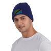 ZKLCRYTR Flag of Tanzania Beanie Hat Acrylic Knit Warm Winter Hats for Women Men Skull Cap Navy Blue view 2
