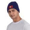 ZKLCRYTR Flag of Chesapeake, Virginia Beanie Hat Acrylic Knit Warm Winter Hats for Women Men Skull Cap Navy Blue view 2