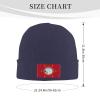 ZKLCRYTR Flag of Chesapeake, Virginia Beanie Hat Acrylic Knit Warm Winter Hats for Women Men Skull Cap Navy Blue view 4