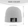 ZKLCRYTR USA Flag Driver Beanie Hat Acrylic Knit Warm Winter Hats for Women Men Skull Cap Gray view 4