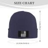 ZKLCRYTR American Truck Driver USA Flag Beanie Hat Acrylic Knit Warm Winter Hats for Women Men Skull Cap Navy Blue view 4