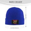 ZKLCRYTR Monster Wheel Beanie Hat Acrylic Knit Warm Winter Hats for Women Men Skull Cap Blue view 4