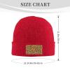 ZKLCRYTR Leopard Spot Seamless Figure Beanie Hat Acrylic Knit Warm Winter Hats for Women Men Skull Cap view 4