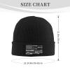 ZKLCRYTR Screwdriver American Flag Beanie Hat Acrylic Knit Warm Winter Hats for Women Men Skull Cap Black view 4