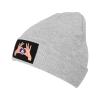 ZKLCRYTR Holding A Heart Flag of Virginia Beanie Hat Acrylic Knit Warm Winter Hats for Women Men Skull Cap Gray view 1