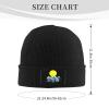 ZKLCRYTR Hiking Mountain Beanie Hat Acrylic Knit Warm Winter Hats for Women Men Skull Cap Black view 4