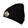 Mushroom Growing On Human Skull Beanie Hat Acrylic Knit Warm Winter Hats for Women Men Skull Cap Black view 1