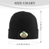 Mushroom Growing On Human Skull Beanie Hat Acrylic Knit Warm Winter Hats for Women Men Skull Cap Black view 4