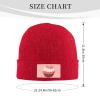 ZKLCRYTR Strawberry Cream Cupcake Beanie Hat Acrylic Knit Warm Winter Hats for Women Men Skull Cap view 4