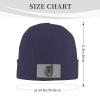 Disc Golf Patriot Day Beanie Hat Acrylic Knit Warm Winter Hats for Women Men Skull Cap Navy Blue view 4