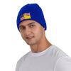 ZKLCRYTR Flag of Niue and America Beanie Hat Acrylic Knit Warm Winter Hats for Women Men Skull Cap Blue view 2
