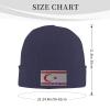 ZKLCRYTR Flag of The Turkish Republic of Northern Cyprus Beanie Hat Acrylic Knit Warm Winter Hats for Women Men Skull Cap Navy Blue view 4