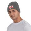 Flag of Cross of Burgundy Beanie Hat Acrylic Knit Warm Winter Hats for Women Men Skull Cap view 2