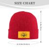 ZKLCRYTR Shine Like A Sunflower Beanie Hat Acrylic Knit Warm Winter Hats for Women Men Skull Cap Red view 4