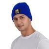 ZKLCRYTR My Favqrite Hiking Buddies Call Me Dad Beanie Hat Acrylic Knit Warm Winter Hats for Women Men Skull Cap Blue view 2