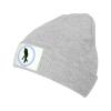 Cricket Player Beanie Hat Acrylic Knit Warm Winter Hats for Women Men Skull Cap Gray view 1