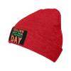 Feeling Day On St Patrick S Day Beanie Hat Acrylic Knit Warm Winter Hats for Women Men Skull Cap Red