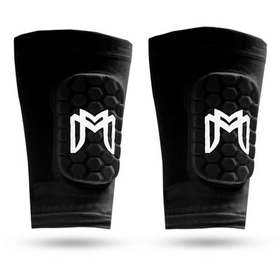 MediCaptain Mini Shin Guards Soccer  Built in Mini Shin Pad Sleeves for Men, Women, Teens  Small Shin Guards - Lightweight, Breathable, Shin Defender Leg Protection (Black, Mini (3.9 x 2.4 in))