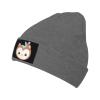 Cute Tribal Owl Head Beanie Hat Acrylic Knit Warm Winter Hats for Women Men Skull Cap Deep Heather view 1