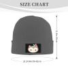 Cute Tribal Owl Head Beanie Hat Acrylic Knit Warm Winter Hats for Women Men Skull Cap Deep Heather view 4