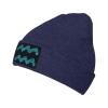Abstract Aquarius Shape Beanie Hat Acrylic Knit Warm Winter Hats for Women Men Skull Cap Navy Blue view 1