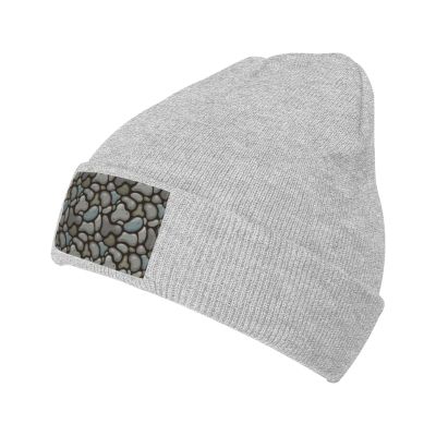 ZKLCRYTR Stone Seamless Pattern Beanie Hat Acrylic Knit Warm Winter Hats for Women Men Skull Cap