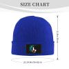 ZKLCRYTR Goat Surfing Beanie Hat Acrylic Knit Warm Winter Hats for Women Men Skull Cap Blue view 4