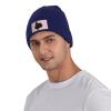 ZKLCRYTR Turkey Beanie Hat Acrylic Knit Warm Winter Hats for Women Men Skull Cap Navy Blue view 2