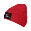 I Love Aguascalientes Beanie Hat Acrylic Knit Warm Winter Hats for Women Men Skull Cap Red view 1