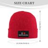 I Love Aguascalientes Beanie Hat Acrylic Knit Warm Winter Hats for Women Men Skull Cap Red view 4